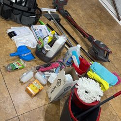 Cleaning supplies and equipment
