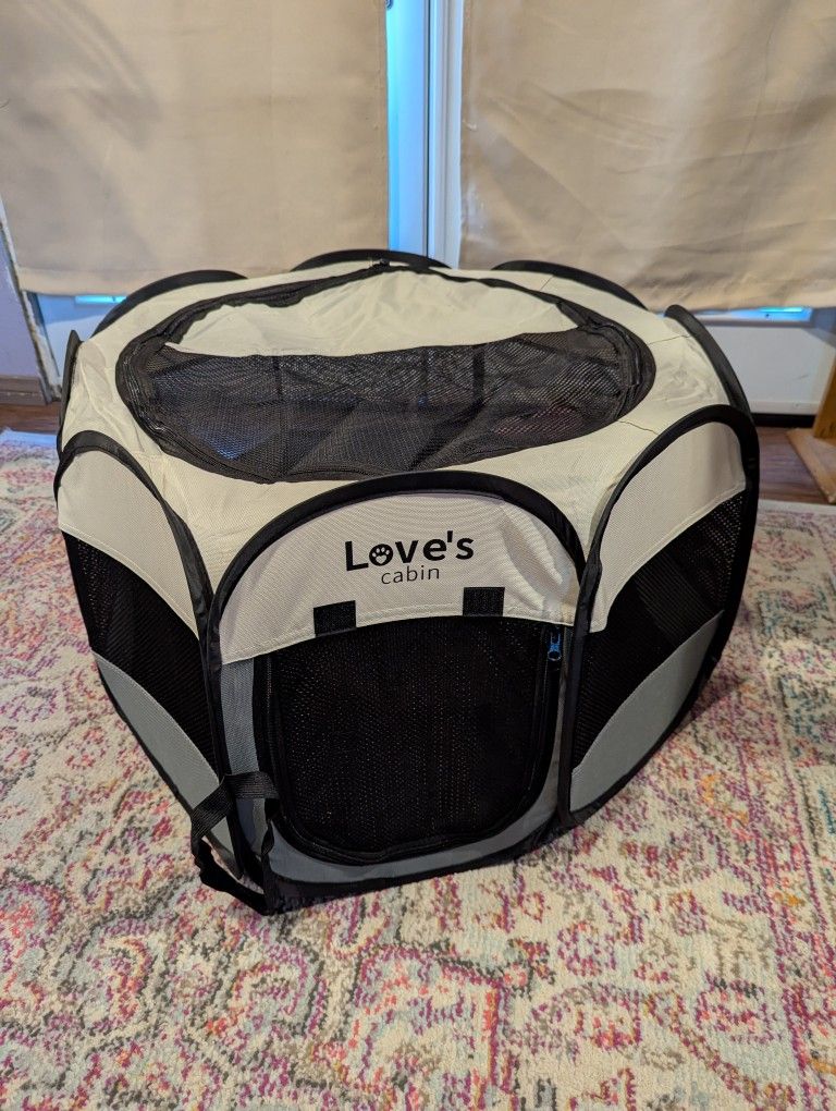 Love's Cabin Pet Collapsible Play Pen