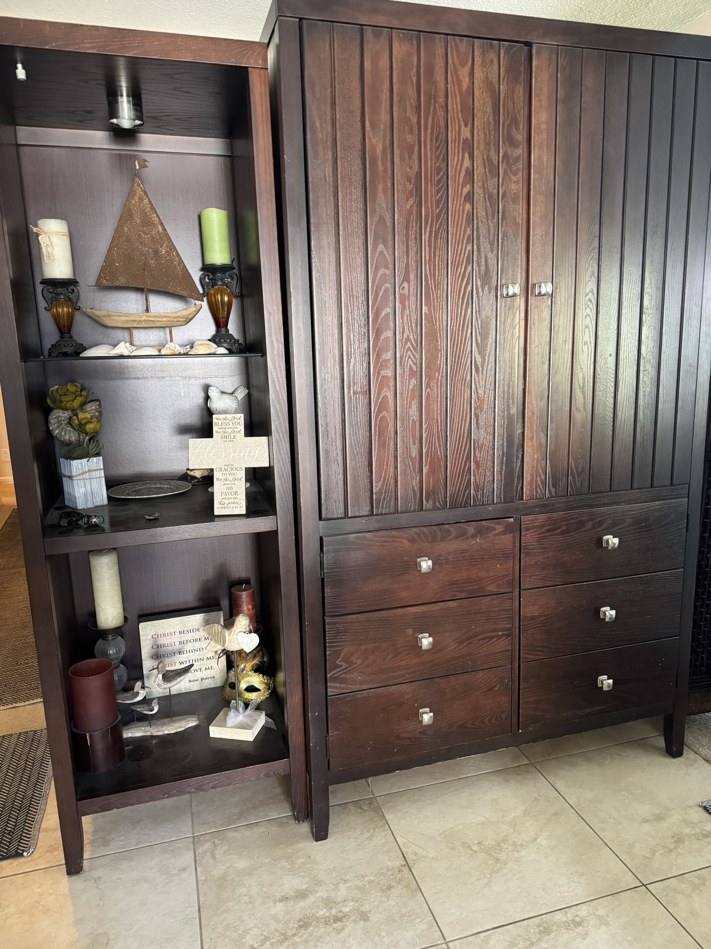 Z Gallery Armoire, Shelving & Entertainment Center