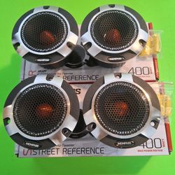 MEMPHIS 2 PAIRS 4 INCH COMPONENT PRO TWEETER 400 WATTS PEAK POWER PER PAIR CAR TWEETER 
