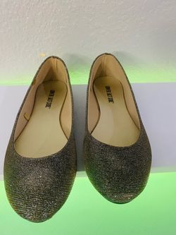 Lower East Side Women’s Gold/Black Glitter Ballet Flats US 7 EU 38.5