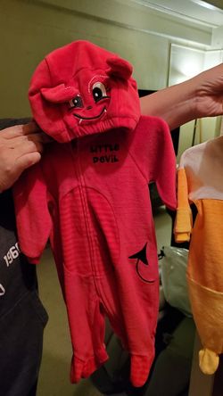 0-3 months baby devil costume