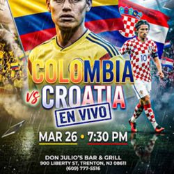 Soccer Tickets/ Boletas Partido De Futbol Colombia vs Croatia 