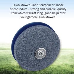 Lawn Mower Blade Sharpener 4 Blue Sharpeners And 1 Balancer (N)