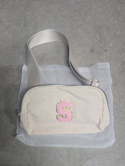  Belt Bag Fanny Pack Crossbody Bags with Initial Letter 
