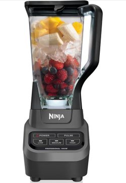 Ninja Professional Blender, 1000W, Total Crushing Tech, 72oz Pitcher, BLW Total Crushing blades crush ice & blenothies, sauces=B16-521