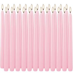 24 Taper Candles New Pink Color 