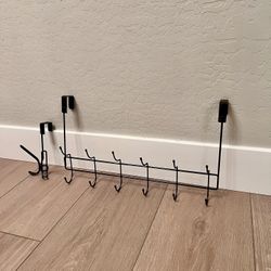 TWO Different Bronze Over The Door Hook- Wide 6 Hook and Slim 4 Hook