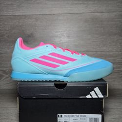 Adidas  F50 Freestyle Messi Shoes Men Size 8.5 / Womens 9.5 Blue Pink NEW