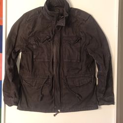 Lucky Brand L-54C Military Canvas Jacket — Size Large