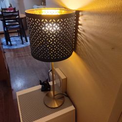 Table Lamp With Unique Lamp Shade