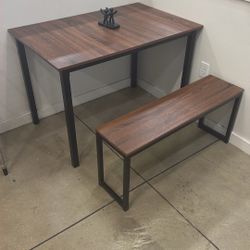 Small Dining Room Table With One Bench Seat