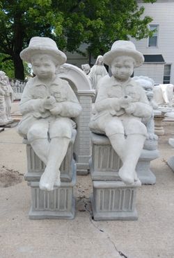 Firm.. 30" Tall, Each 150.00 Fishing Boy concrete
