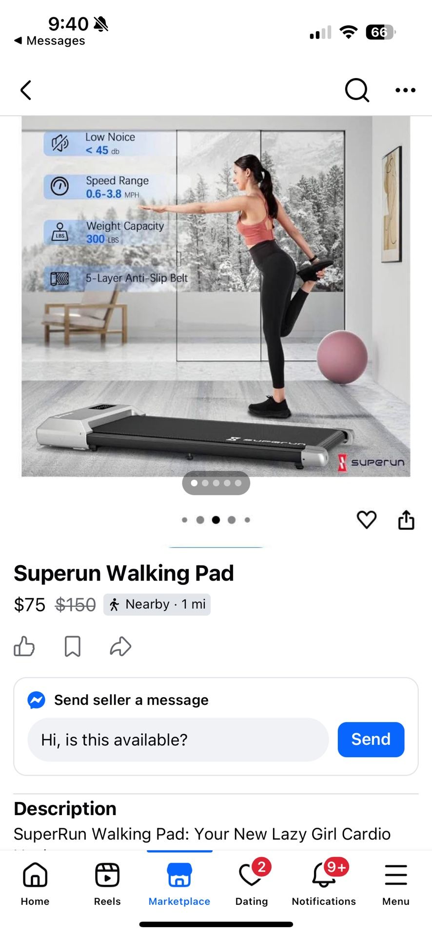 Super run Walking Treadmill 