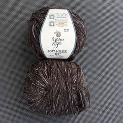Lot of 2 Yarn Bee Soft and Sleek Low Pill Acrylic DK Yarn