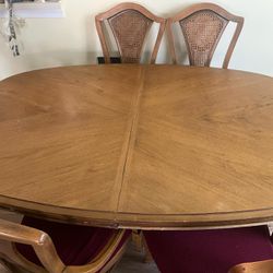 Dinning Table with leaf and chairs