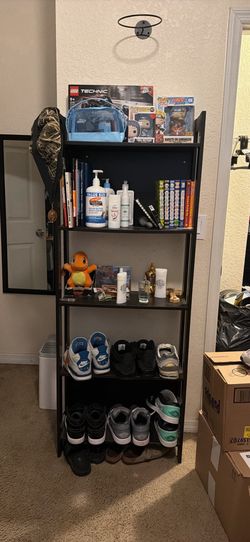 Desk/side table and bookcase
