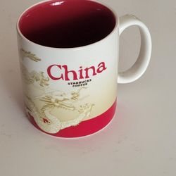 Starbucks Collector Series CHINA Coffee Mug Collectible Discontinued 16 
Oz 2009. Pre-owned, very good shape. It is 4 1/8" tall, weight 1lb 1oz  
(plu