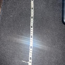 925 Silver Figaro Style Bracelet 