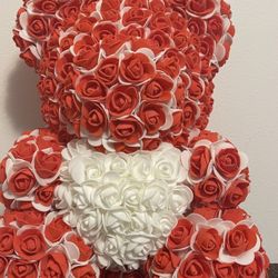 Large rose Teddy bear valentines Gift 