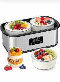 Adjustable Temperature & Time Yogurt Maker – New!