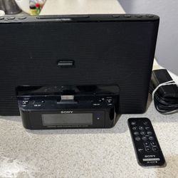 Sony Personal Audio Docking System ICF-CS15iP, Dream Machine, Auto Time Set. Working 