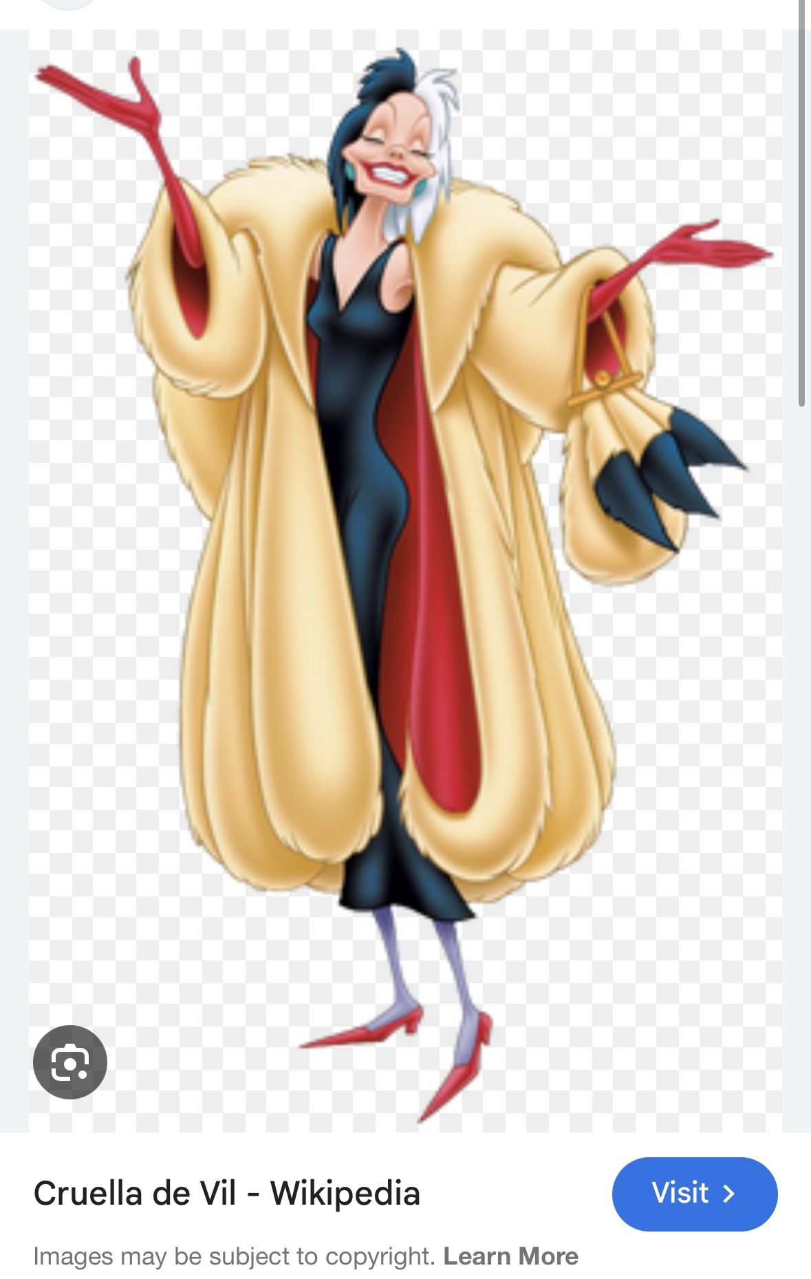 Cruella de Vil Costume