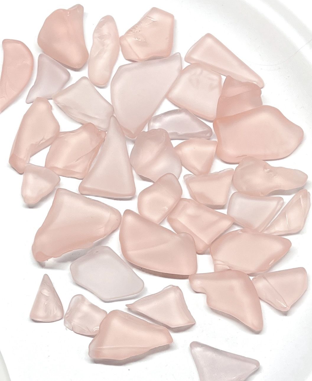 Pink Sea Glass 25 Pieces