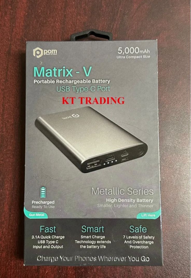 POM matrix-V 500 MAH Ultra Por stable high density battery charger Power Bank