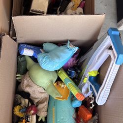 2 boxes full of toys 