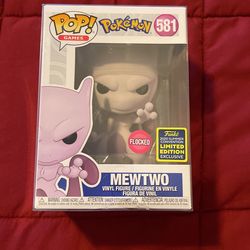 Flocked Mewtwo Funko Pop
