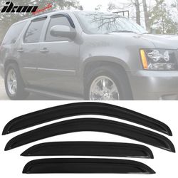 Fits 2007-2014 Chevy Tahoe GMC Yukon Window Visors Sun Guard Rain Deflector Vent 4PC
