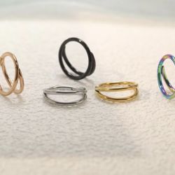 Double Open Nose Ring 316L Nose Hoop Cartilage Nose Piercing 