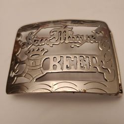 VINTAGE SAN MIGUEL BEER BELT BUCKLE