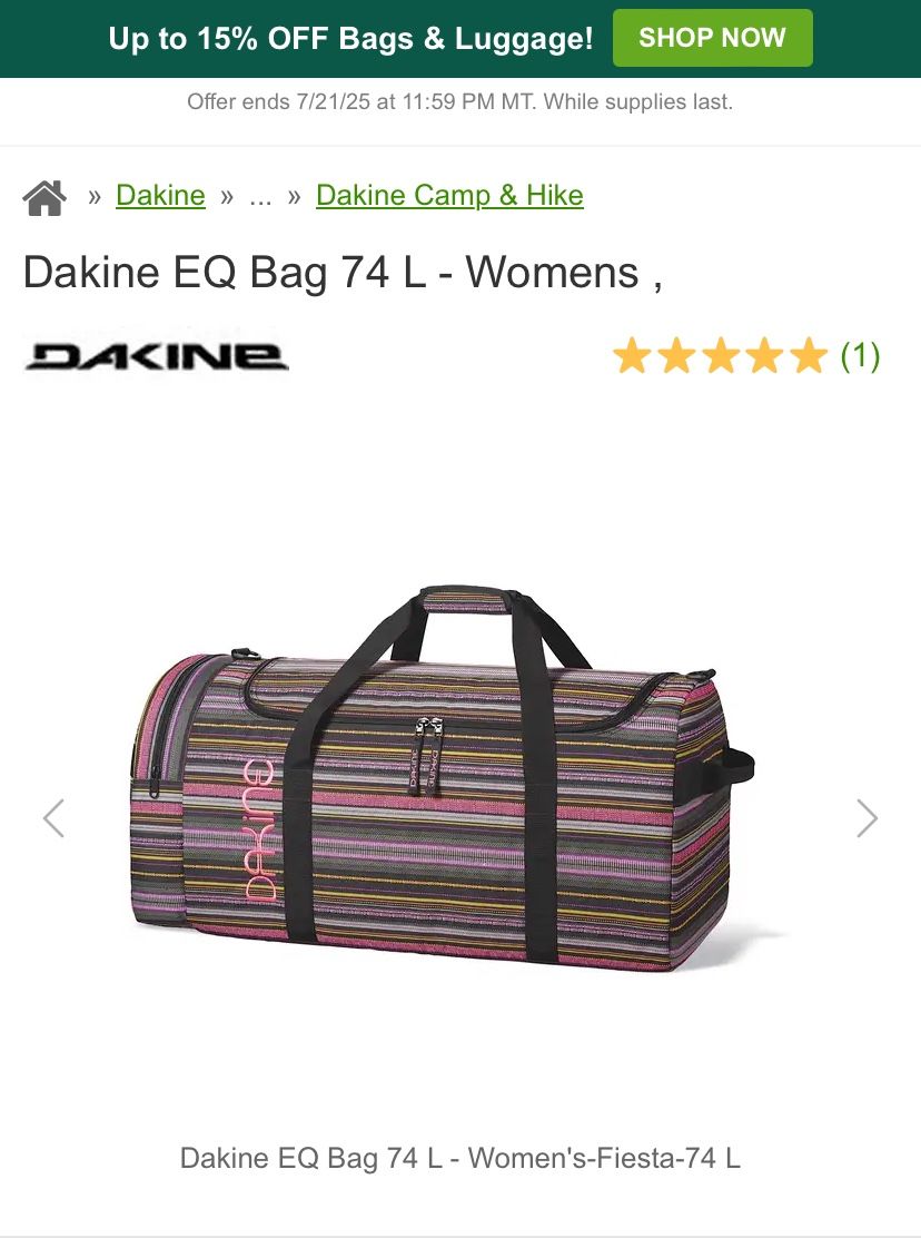 Dakine EQ Bag 74 L - Womens