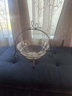 glass fruit bowl