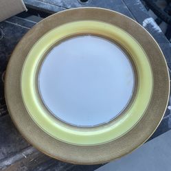13 Piece Gold & Yellow British China Set - $60