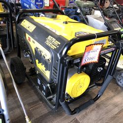 96091 Used Champion Gas Powered 7500 Watt Electric Start Generator 581236