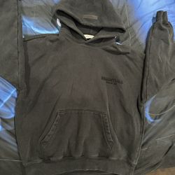 Black essentials hoodie