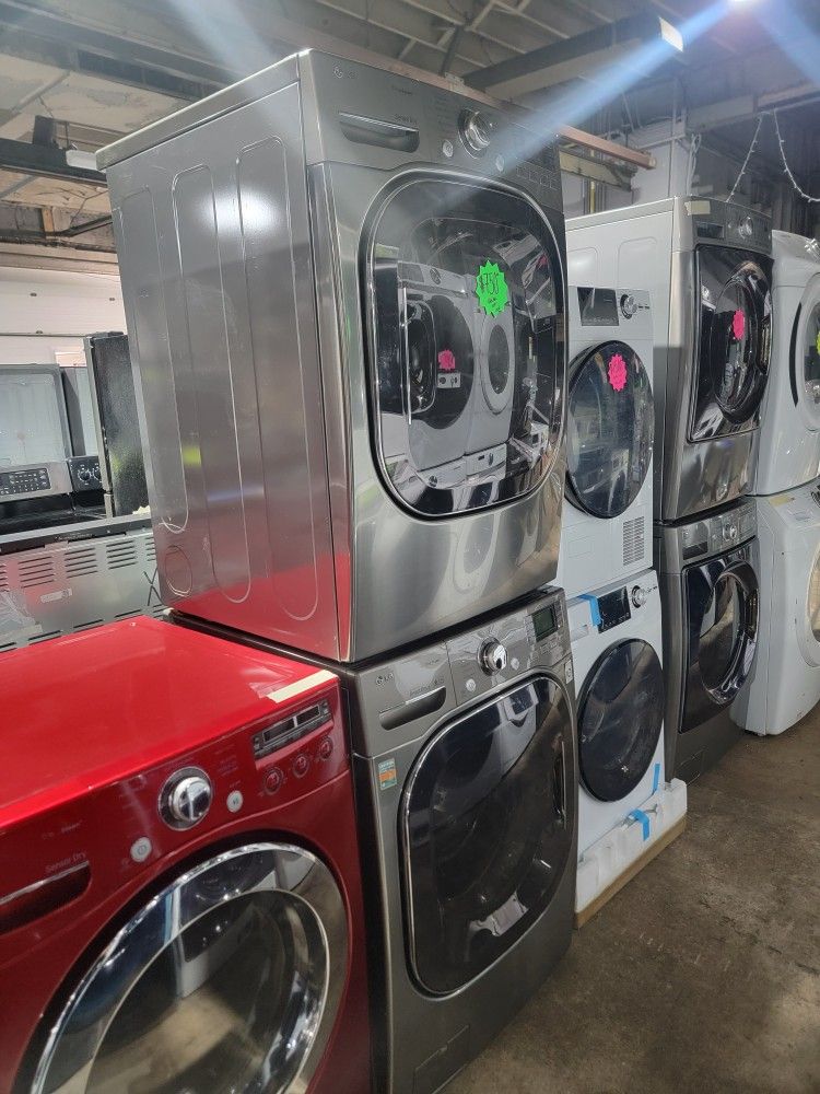 LG Front Load Washer And Electric Dryer Set Working Perfectly 4-months Warranty 