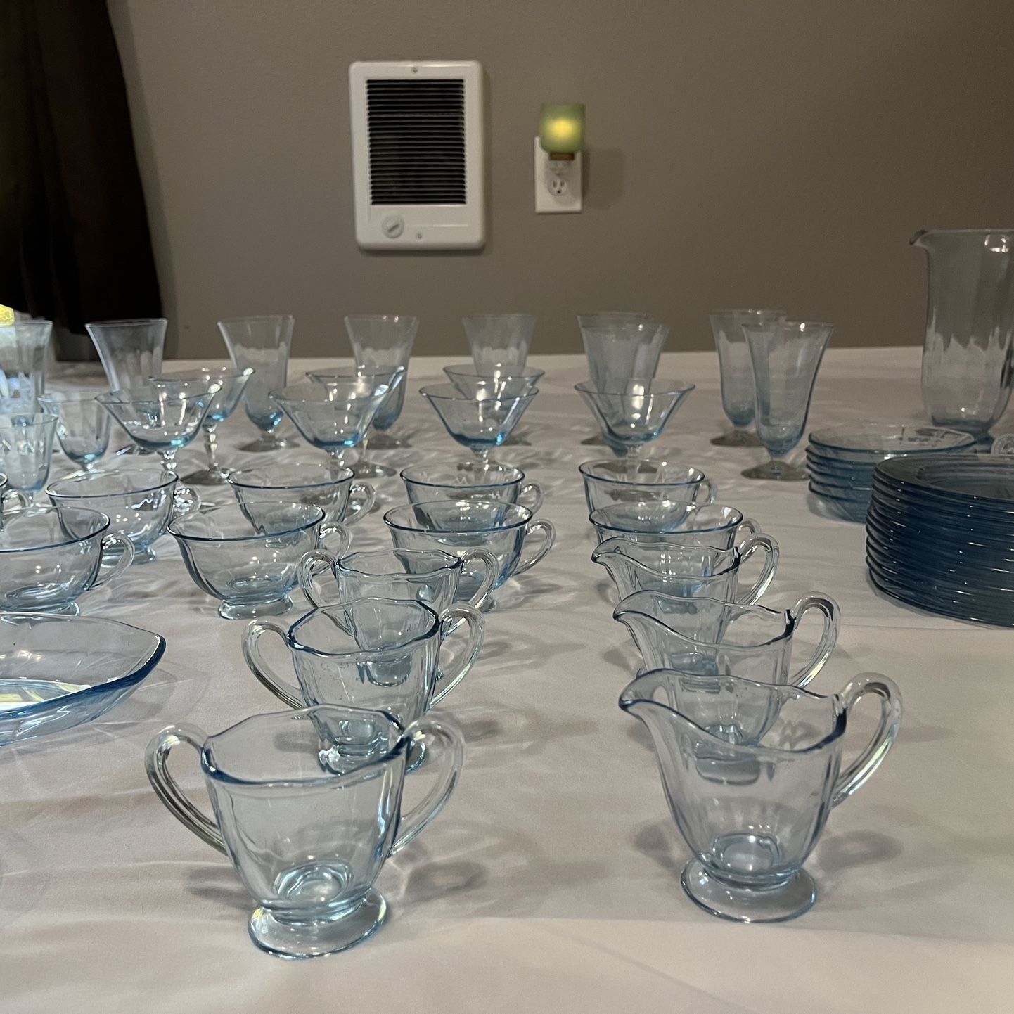 Antique Glass Dinnerware Set