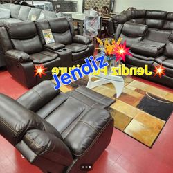 💥Brand New Manual Reclining Livingroom Sets 💥 Only $49 Today And Pay Later With Or Without Credi 💥 