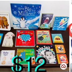 $12 Educational Baby Books Hard Covers total of 15