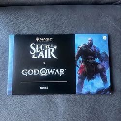 Magic the Gathering x PlayStation Secret Lair God of War Norse Brand New Sealed Non-Foil