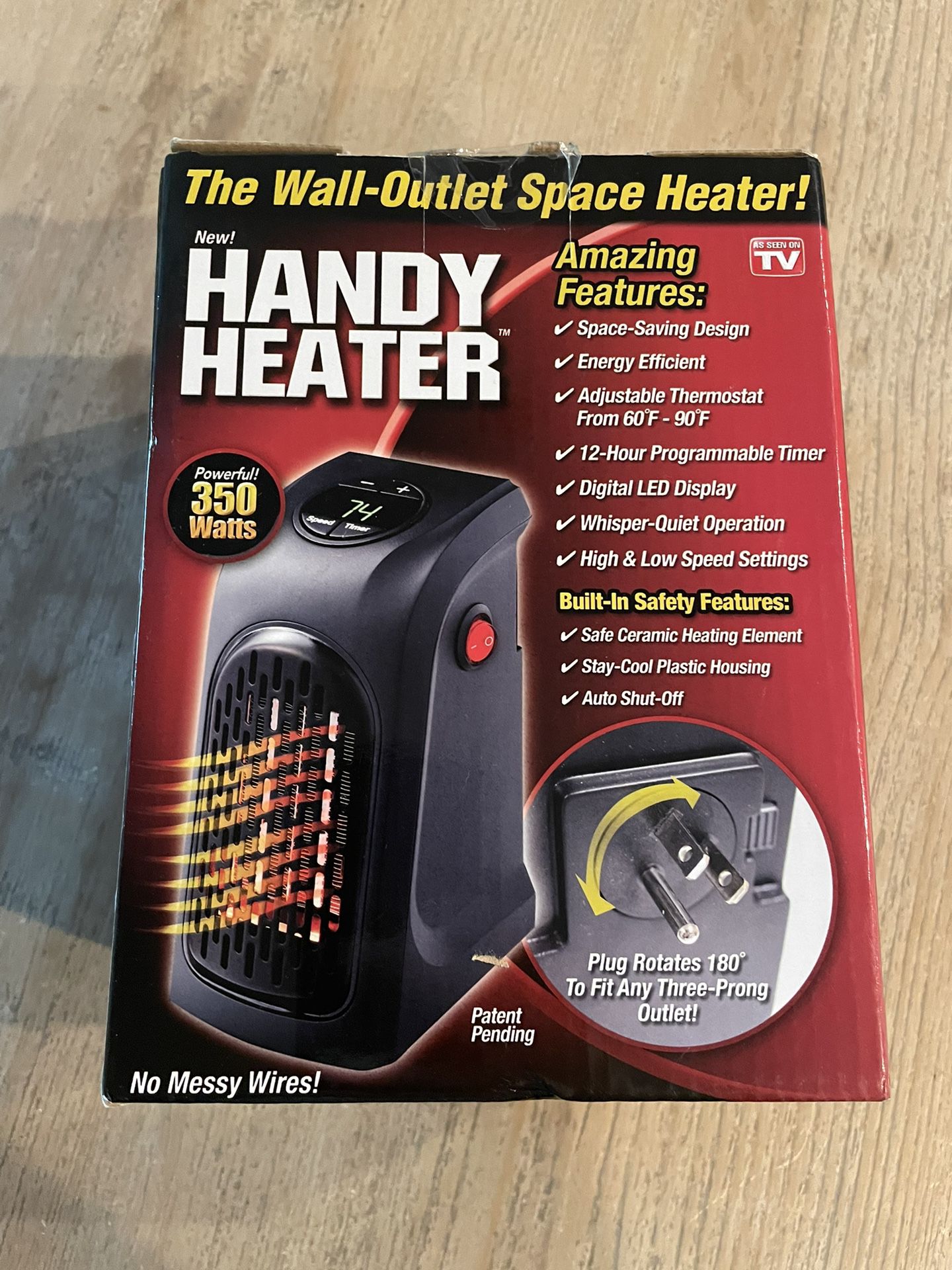 Handy Heater Wall Outlet Space Heater