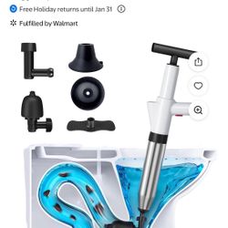 High Pressure Air Toilet Plunger (New)