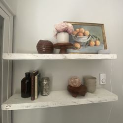 Shabby chic Wood Shelving 