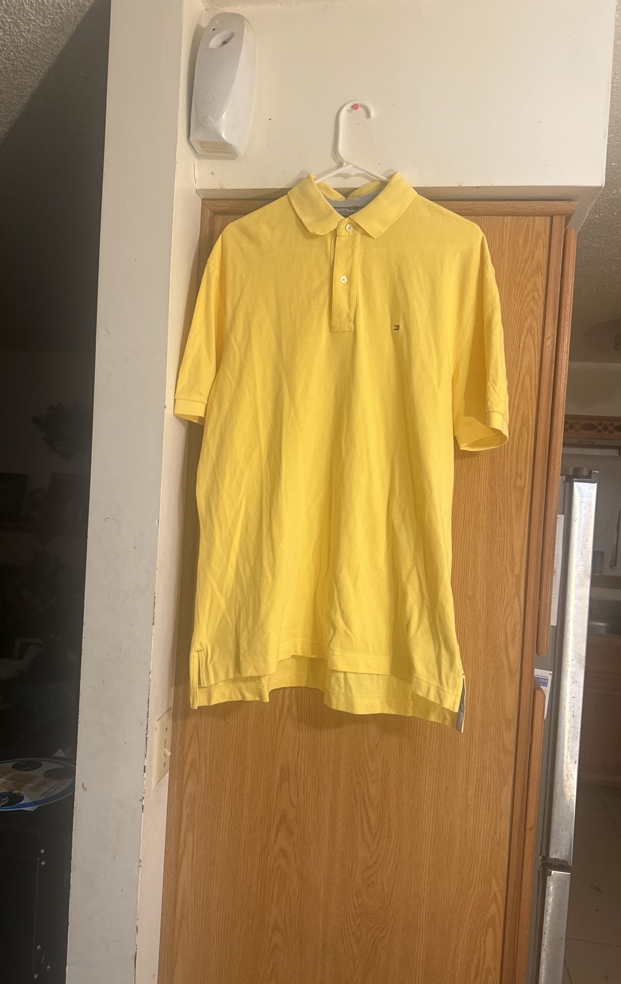 Tommy Hilfiger Men’s Yellow Shirt Sz L