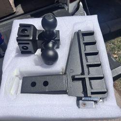 6 Inch Drop/rise Tri Ball Trailer Hitch (2.5 Inch Receiver)