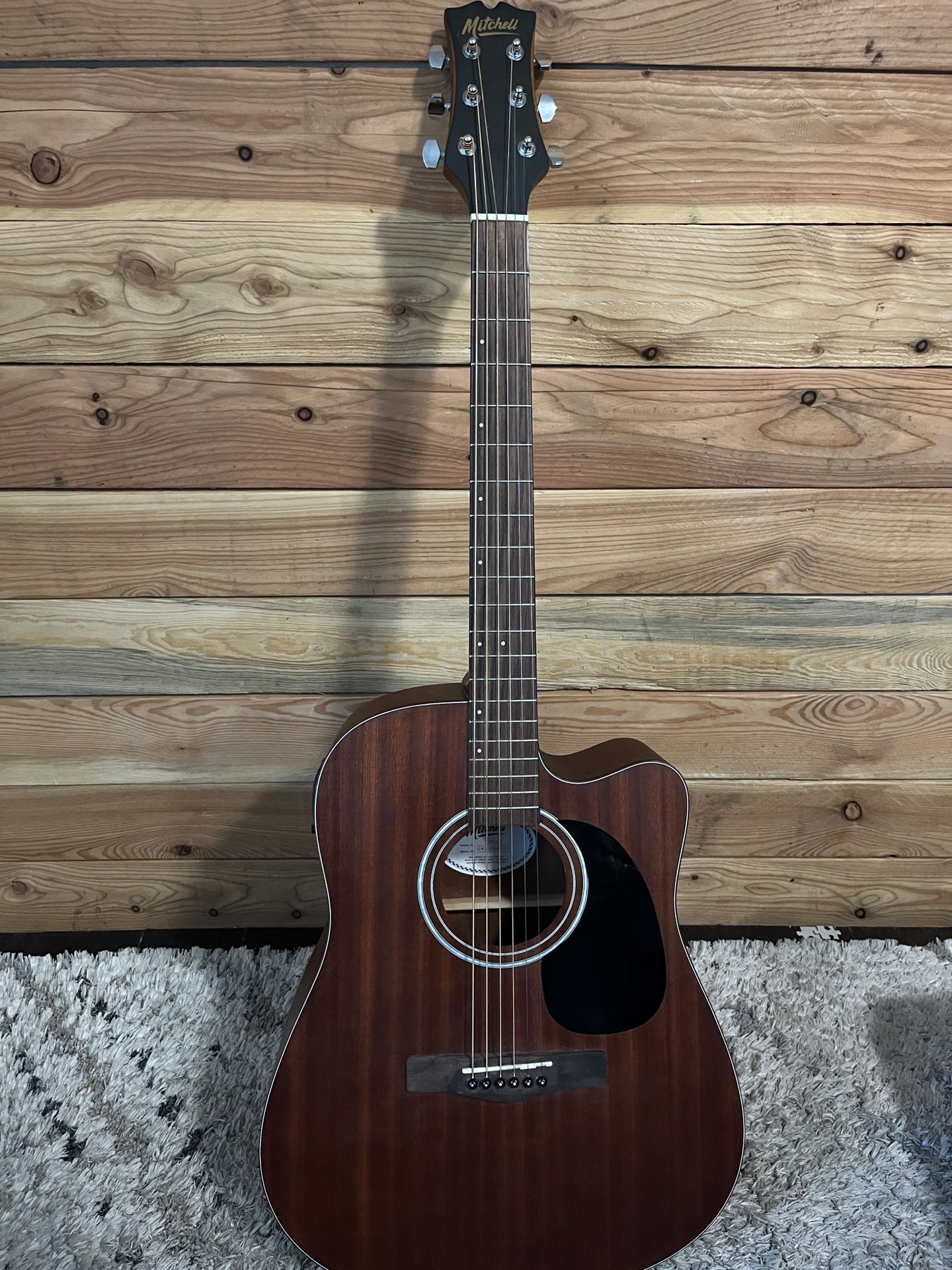 Mitchell T231CE Dreadnought acoustic cutaway guitar